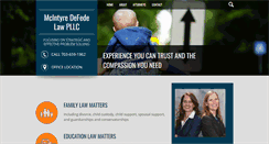 Desktop Screenshot of mcintyredefedelaw.com