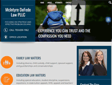 Tablet Screenshot of mcintyredefedelaw.com